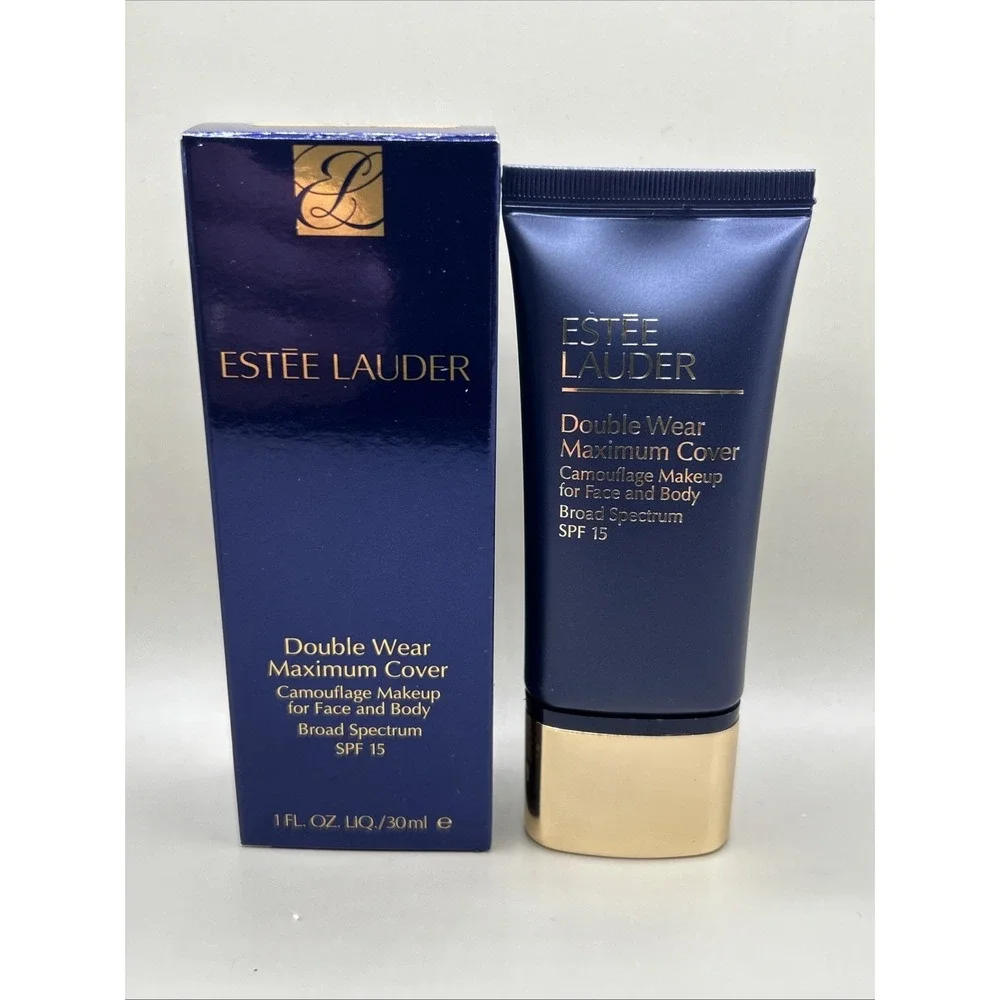 Estee Lauder Double Wear Maximum Cover Foundation 2W2 RATTAN SPF 15 1oz NEW